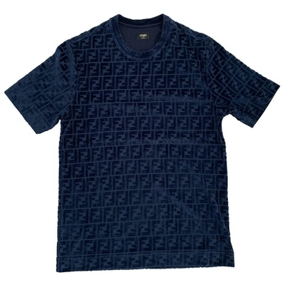 Pre-owned Fendi Blue Cotton T-shirts