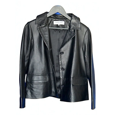 Pre-owned Gerard Darel Black Leather Jacket