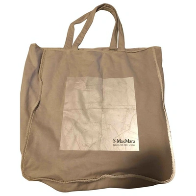 Pre-owned Max Mara Beige Cloth Handbag