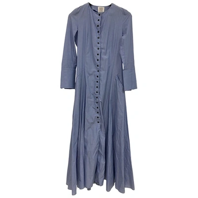 Pre-owned Rosie Assoulin Blue Cotton Dress