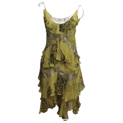 Pre-owned Sass & Bide Silk Mid-length Dress In Metallic