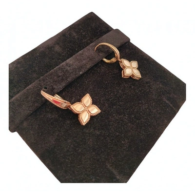 Pre-owned Roberto Coin Gold Pink Gold Earrings