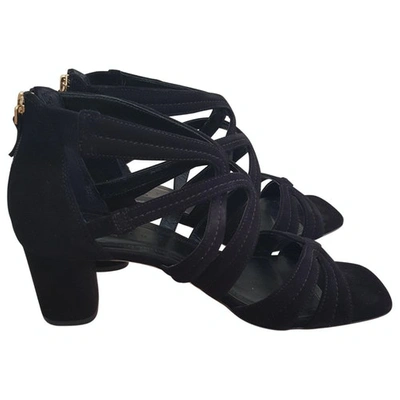 Pre-owned Sandro Spring Summer 2019 Black Suede Sandals