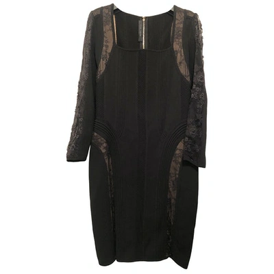 Pre-owned Elie Saab Black Silk Dress