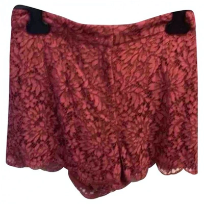 Pre-owned Dolce & Gabbana Red Viscose Shorts