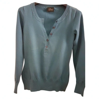 Pre-owned Peak Performance Turquoise Cotton Knitwear