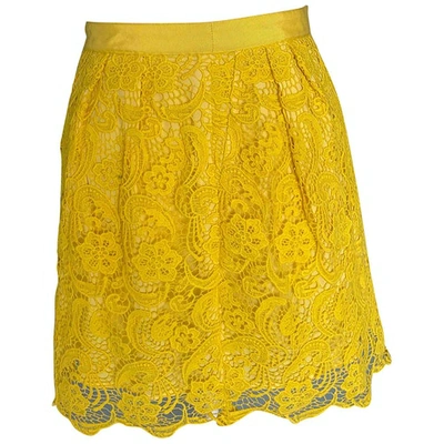 Pre-owned Club Monaco Mini Skirt In Yellow