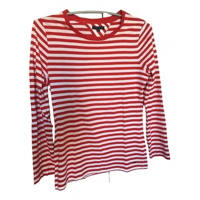 Pre-owned Tommy Hilfiger Red Cotton  Top