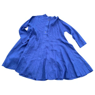 Pre-owned Aspesi Blue Linen Dress