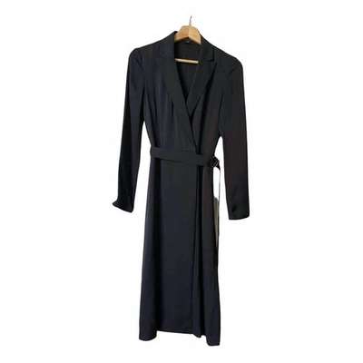 Pre-owned Theory Navy Linen Dress