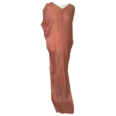 Pre-owned Rick Owens Pink Silk Dress