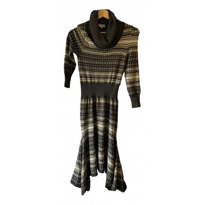 Pre-owned Karen Millen Grey Wool Dress