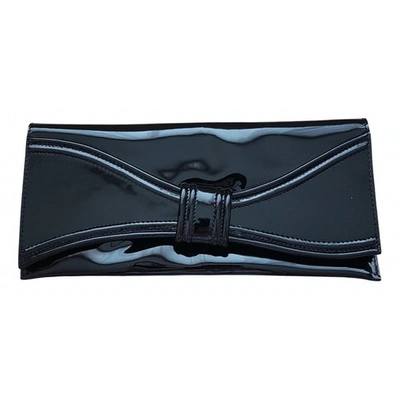 Pre-owned Max Mara Black Patent Leather Clutch Bag