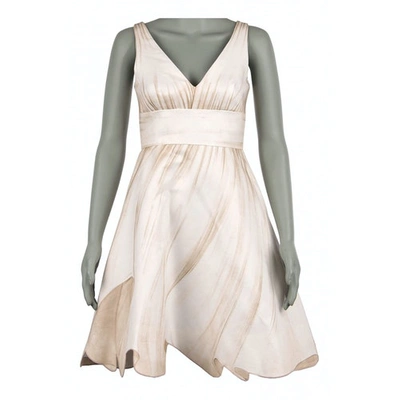 Pre-owned Moschino Mid-length Dress In Beige