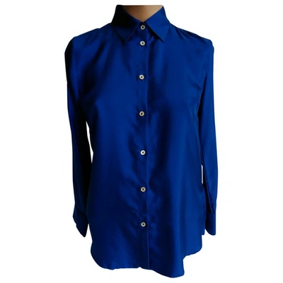 Pre-owned Massimo Alba Silk Shirt In Blue
