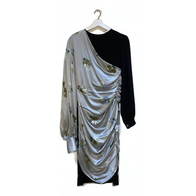 Pre-owned Loewe Grey Silk Dress