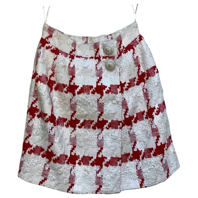 Pre-owned Alexander Mcqueen Mini Skirt In Red
