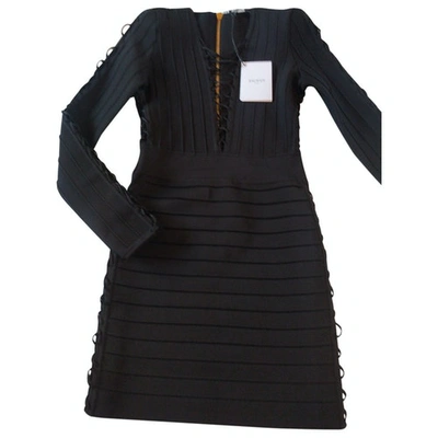 Pre-owned Balmain Dress In Black