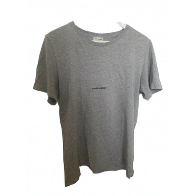 Pre-owned Saint Laurent Grey Cotton T-shirts
