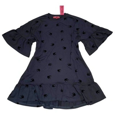 Pre-owned Mcq By Alexander Mcqueen Navy Cotton Dress