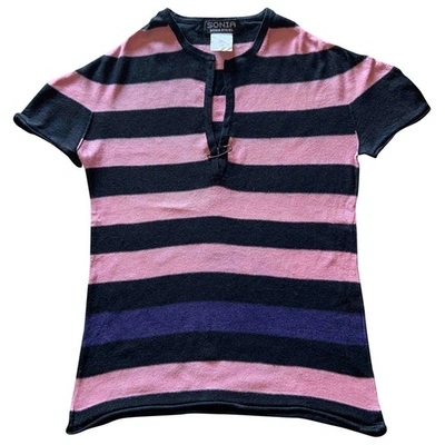 Pre-owned Sonia By Sonia Rykiel Silk T-shirt In Pink