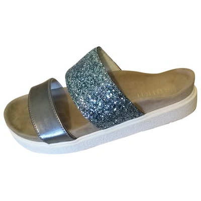 Pre-owned Inuikii Grey Leather Sandals