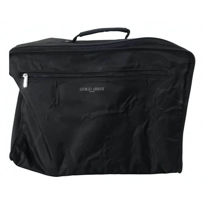 Pre-owned Giorgio Armani Small Bag In Black