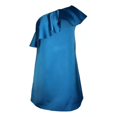 Pre-owned Zac Posen Mini Dress In Blue