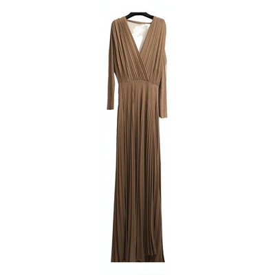 Pre-owned Elisabetta Franchi Beige Dress