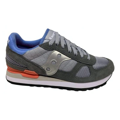 Pre-owned Saucony Trainers In Grey