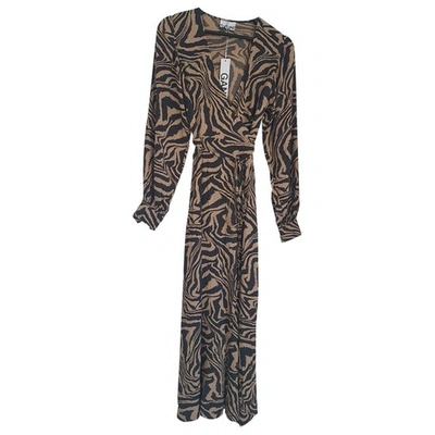 Pre-owned Ganni Brown Dress