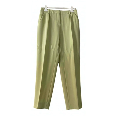 Pre-owned Max Mara Atelier Green Trousers