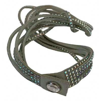 Pre-owned Swarovski Slake Grey Crystal Bracelet