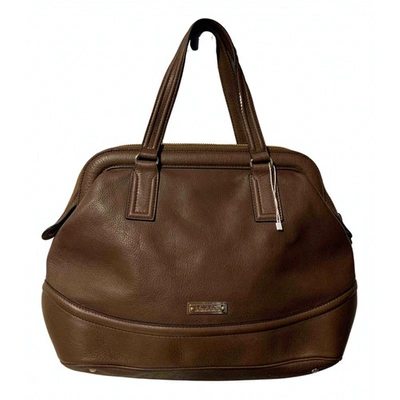 Pre-owned Max Mara Leather Handbag In Brown