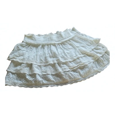 Pre-owned Tara Jarmon White Cotton Skirts