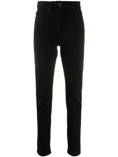Shop Etro High-rise Slim-fit Jeans In Black