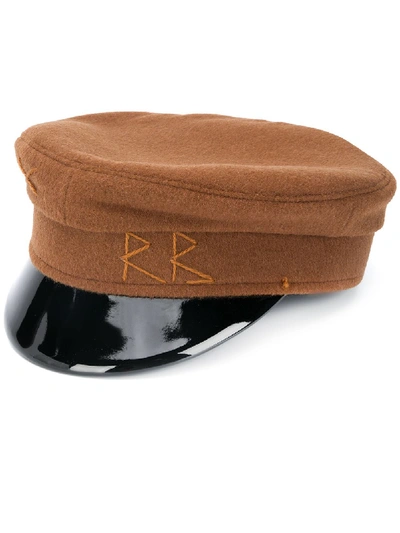 Shop Ruslan Baginskiy Baker Boy Military Cap In Brown