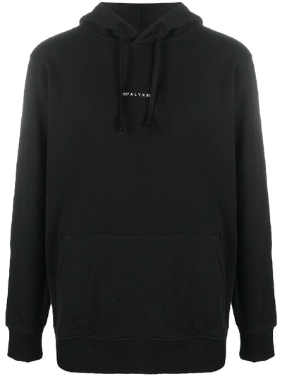 Shop Alyx Logo-detail Hoodie In Black