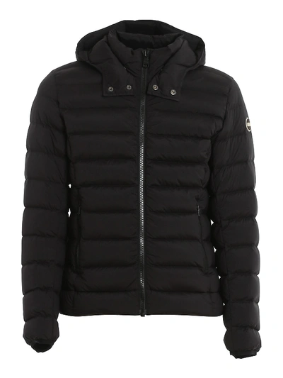 Shop Colmar Originals Matte Stretch Quilted Nylon Puffer Jacket In Black