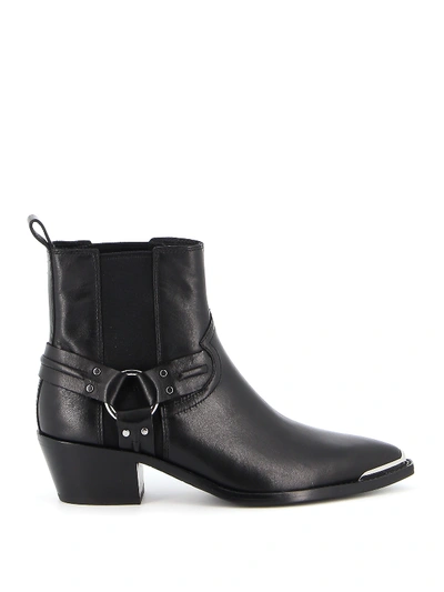 Shop Ash Dusty Ankle Boots In Black