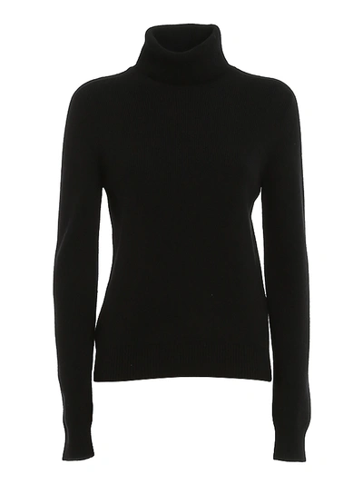 Shop Saint Laurent Pure Cashmere Turleneck In Black