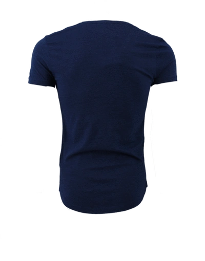 Shop Orlebar Brown Ob-v Denim Tailored Fit V-neck T-shirt