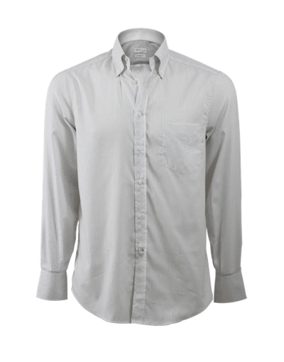 Shop Brunello Cucinelli Stripe Spread Collar Shirt