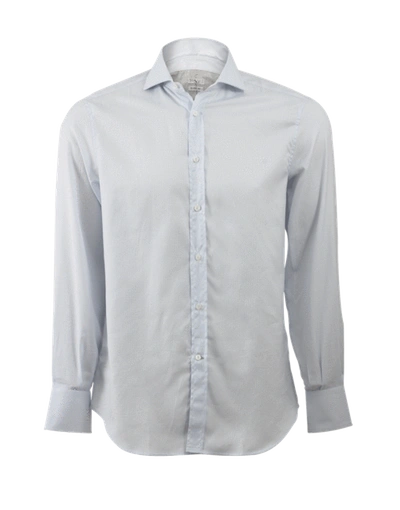 Shop Brunello Cucinelli Window Pane Spread Collar Shirt