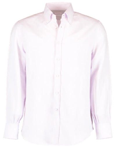 Shop Brunello Cucinelli Cotton And Linen Button Down Shirt