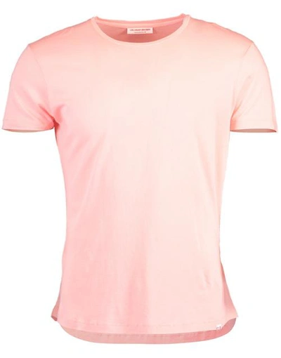 Shop Orlebar Brown Pink Ob-t Melange T-shirt