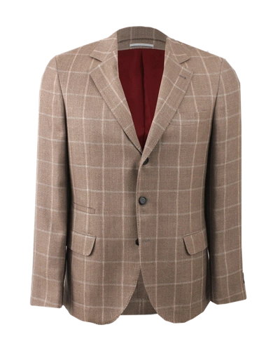 Shop Brunello Cucinelli Notch Collar Coat
