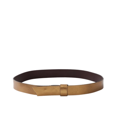 Shop Lanvin Metallic Gold Belt