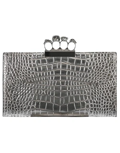 Shop Alexander Mcqueen Skull Four Ring Clutch