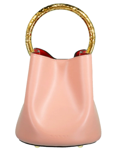 Shop Marni Pannier Two-tone Bucket Bag In Tulip